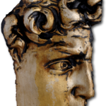 Frammento David con capelli